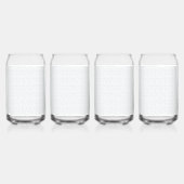 Personalisiertes Winter-Geometrisches Muster Dosenglas (Links)