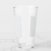 Personalisiertes Winter-Geometrisches Muster Glas (Links)