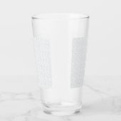 Personalisiertes Winter-Geometrisches Muster Glas (Rechts)
