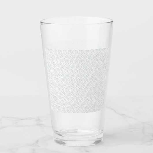 Personalisiertes Winter-Geometrisches Muster Glas (Vorderseite)