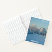 Personalisiertes Winter Snow Landscape Foto Notebo Notizblock (Innenseite)