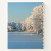Personalisiertes Winter Snow Landscape Foto Notebo Notizblock (Rückseite)