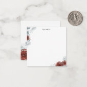 Personalisiertes Wintermuster Mitteilungskarte (Vorderseite/Rückseite Beispiel)