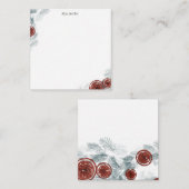 Personalisiertes Wintermuster Mitteilungskarte (Vorne/Hinten)