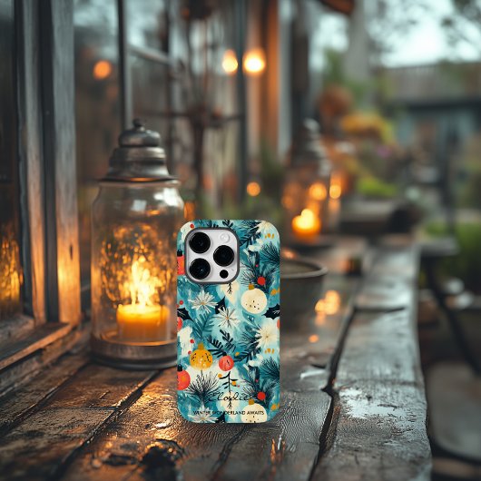 Personalisiertes Winterwunderland Botanisch Case-Mate iPhone Hülle