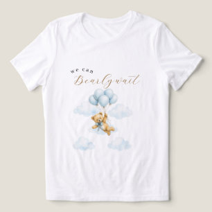 Personalisiertes Wir Können Es Kaum Erwarten Baby Tri-Blend Shirt