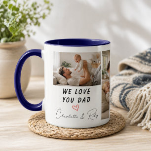 Personalisiertes Wir lieben dich, Papa Foto   Vate Tasse