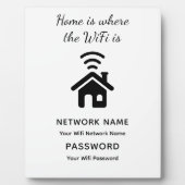 Personalisiertes WLAN-Kennwort und Netzwerk für Gä Fotoplatte (Vorderseite)