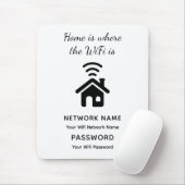 Personalisiertes WLAN-Kennwort und Netzwerk für Gä Mousepad (Mit Mouse)