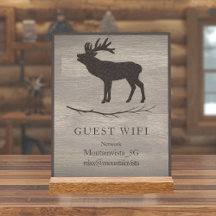Personalisiertes WLAN-Schild für Ferienhäuser und