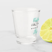 Personalisiertes Wochenende Schnapsglas (Links)