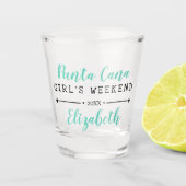 Personalisiertes Wochenende Schnapsglas (Vorderseite)