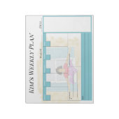Personalisiertes wöchentliches Planungspad Notizblock (Rotiert)