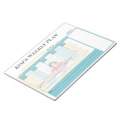 Personalisiertes wöchentliches Planungspad Notizblock (angewinkelt)