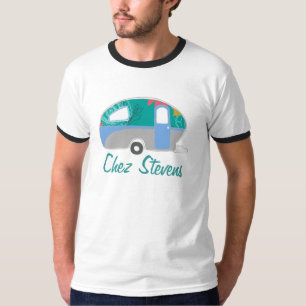 Personalisiertes Wohnwagenbesitzer Vintage Retro T T-Shirt