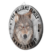Personalisiertes Wolf-Foto für benutzerdefinierte Dartscheibe (Vorderseite rechts)