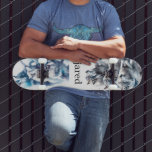 Personalisiertes Wolf Pack Skateboard<br><div class="desc">Eine personalisierte Aquarell-Abbildung eines dynamischen Wolfspackes auf der Fahrt. Fügen Sie einfach Ihren Namen hinzu.</div>