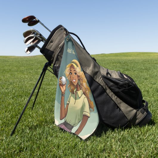 Personalisiertes Women's Golf Handtuch (Gras)