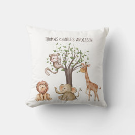Personalisiertes Woodland Animals Kindergeschenk K Kissen