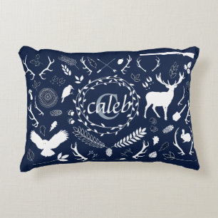 Personalisiertes Woodland Baby Boy Kinderzimmer De Dekokissen