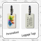 Personalisiertes World Map Reiseabenteuer Modernes Gepäckanhänger