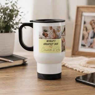 Personalisiertes World's Greatest Dad-Foto   Vater Reisebecher