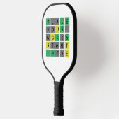Personalisiertes Wort Pickleball, Muttertag Pickleball Schläger (Links)