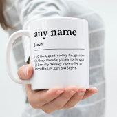 personalisiertes Wörterbuch für individuelle Name Kaffeetasse