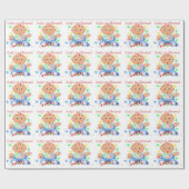 personalisiertes Wrapping Paper "Baby's 1st Christ Geschenkpapier (Flach)