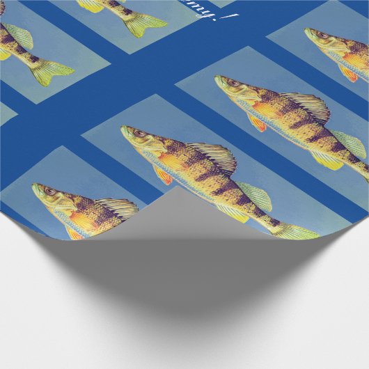 Personalisiertes Wrapping Paper "Gelbe Perle" Geschenkpapier (Ecke)