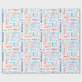 Personalisiertes Wrapping-Papier für lustige Farbn Geschenkpapier (Flach)