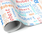 Personalisiertes Wrapping-Papier für lustige Farbn Geschenkpapier (Rolleneckpunkt)