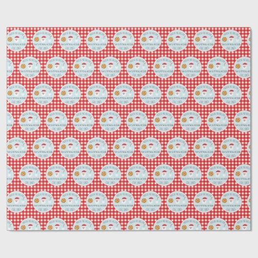 Personalisiertes Wrapping-Papier für Santa Milk un Geschenkpapier (Flach)