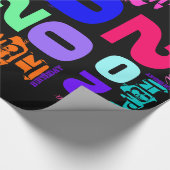 Personalisiertes Wrapping-Papier zum 20. Geburtsta Geschenkpapier (Ecke)