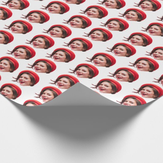 Personalisiertes Wrapping von Gesichtsgeschenkguts Geschenkpapier (Ecke)