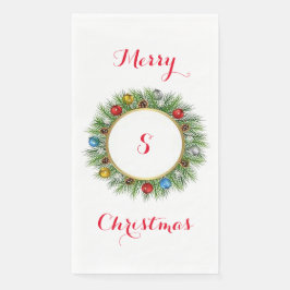 Personalisiertes Wreath Paper Gästetuch Serviette