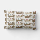 Personalisiertes Wurstkissen Dackel Kissen (Rückseite)