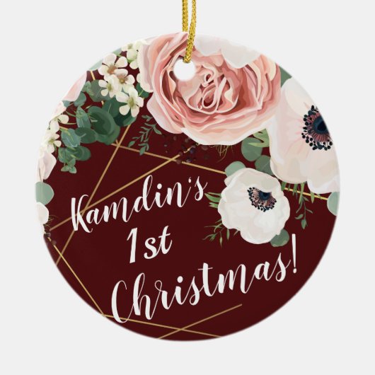 Personalisiertes XMAS Ornament Geometrisches Garde (Vorne)