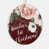 Personalisiertes XMAS Ornament Geometrisches Garde (Links)