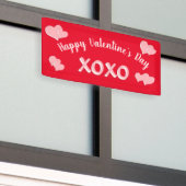 Personalisiertes XOXO Valentinstag Banner (Draußen Gebäude)
