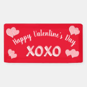 Personalisiertes XOXO Valentinstag Banner (Horizontal)