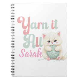 Personalisiertes Yarn it All Foto-Notizbuch Notizblock