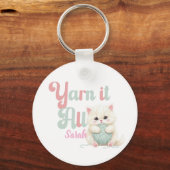 Personalisiertes Yarn it All Schlüsselanhänger  (Vorderseite)