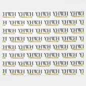 Personalisiertes YHWH YAHWEH Über Alles Christlich Fleecedecke (Vorderseite (Horizontal))