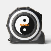 Personalisiertes Yin Yang-Bandgeschenk für Männer Maßband (Vorderseite)