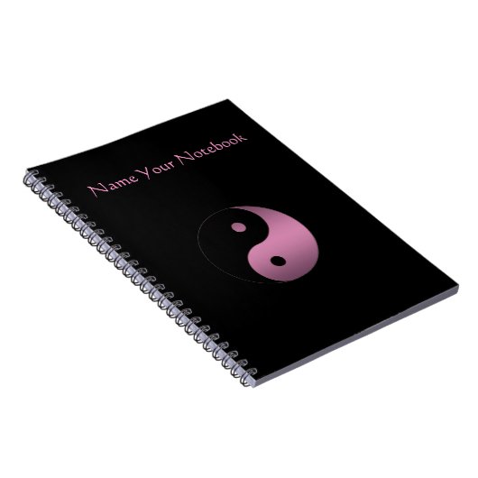 Personalisiertes Yin Yang Symbol-Notizbuch Notizblock (Rechte Seite)
