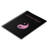 Personalisiertes Yin Yang Symbol-Notizbuch Notizblock (Linke Seite)
