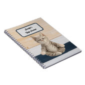 Personalisiertes Yoga Cat Journal Notizblock (Rechte Seite)
