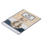 Personalisiertes Yoga Cat Journal Notizblock (Linke Seite)