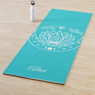 Personalisiertes Yoga Mat Meditation Geschenk Türk Yogamatte